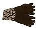 Michael Kors Women's MK Logo Knit Cuffed Gloves, Chocolate/ Camel