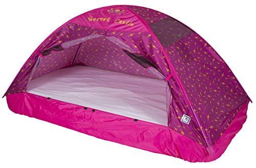 Pacific Play Tents 19720 Kids Secret Castle Bed Tent Playhouse - Twin Size - //coolthings.us