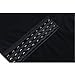 Lesbian Breathable Super Flat Les Compression 3 Rows Central Clasp Chest Binders (Lable Size M=Lable Size L, black)