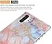 Spevert Case Compatible with Galaxy Note 10+ Plus Case Marble Pattern Hard Back Soft TPU Raised Edge Thin Shock Absorption Slim Case for Samsung Galaxy Note 10 Plus 6.8 inches - Colorful