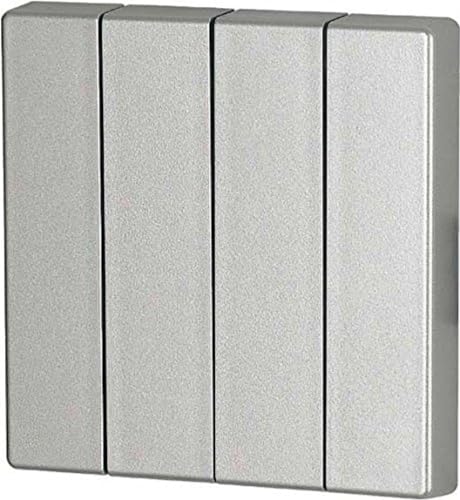 Eaton xComfort Funk Wippe, 4-fach neutral, 55 x 55 mm, silber matt, CWIZ-04/03 (126052)