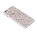 iPhone 6 Plus/iPhone 6s Plus Case, Moonmini Baroque Retro Court Lace Pattern Texture Hard Plastic Clear Case for iPhone 6 Plus/iPhone 6s Plus 5.5 Inch (White)