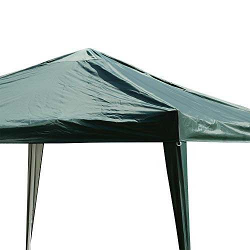 FDInspiration Green 9.8x9.8 FT Pop Up Gazebo Canopy Party Tent Foldable Design Shelter Outdoor Sun Shade w/Storage Bag with Ebook