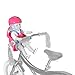 Milliard Doll Bike Seat and Helmet for 18 inch American Girl Dolls with Sticker Pack (Universal Fit on Bikes and Scooters)