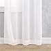 jinchan White Sheer Curtains for Living Room, Solid Voile Airy Curtains 63 Inch Length for Bedroom, Classic Semi Sheer Light Filtering Drapes, Rod Pocket Window Treatments, 2 Panels White