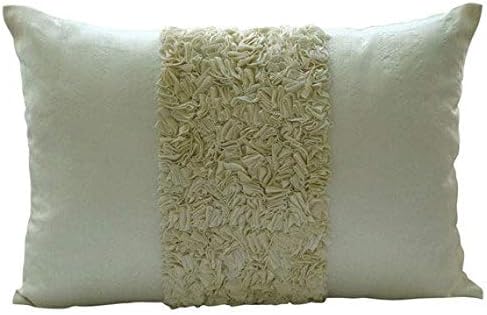 Amazon Com The Homecentric Handmade Ivory Lumbar Pillow Cover