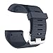 Replacement Bands for Fitbit Surge, Premium Silicone Strap Watchband with Metal Buckle Clasp for Fitbit Surge Fitness Tracker (Deep gray)