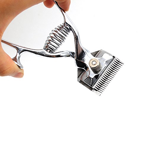 Manual Haircut Trimmer Hand Hair Clippers Hair Grooming Tool Manual Clipper Haircut Hand Push Low Noise Non-Electric Hair Cutter(silver) - Thumbnail 4