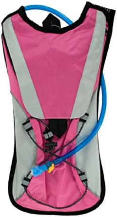 Kole Import Hydration Backpack 2L Bladder with Flexible Drinking Tube, Lightweight for Running, Hiking, Cycling, Hunting, Fishing, Survival