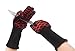 Barbecue Grilling Cooking Gloves w/ Fingers Doopo- 932°F Extreme Heat Resistant, Fire & Cut Resistant Level 4 Protection Oven Mitts - 14