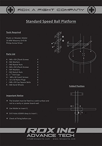 RDX 10PC Boxing Speed Ball Heavy Platform MMA Maya Hide Leather Punching Bag Stand Workout Training - Thumbnail 6