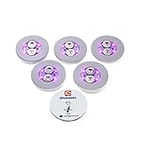 Glowseen LED Glow Wine Bottle Light Sticker Glorifier Bottle Coaster -Pink (6-Pack)