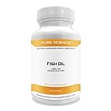 Pure Science Fish Oil 1250mg Omega-3, Lemon Flavored – Contains Essential Omega 3 Fatty Acids EPA and DHA – 60 Softgels