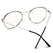 PenSee Oval Classic Retro Metal Frame Clear Lens Round Circle Eye Glasses