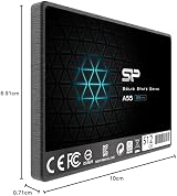 Silicon Power 512GB SSD A55 3D NAND SATA III 2.5" Internal Solid State Drive 7mm view 9