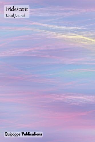 Iridescent Lined Journal: Medium College Ruled Notebook With Whispy Sunrise Cover Paperback – 7 Jan. 2018