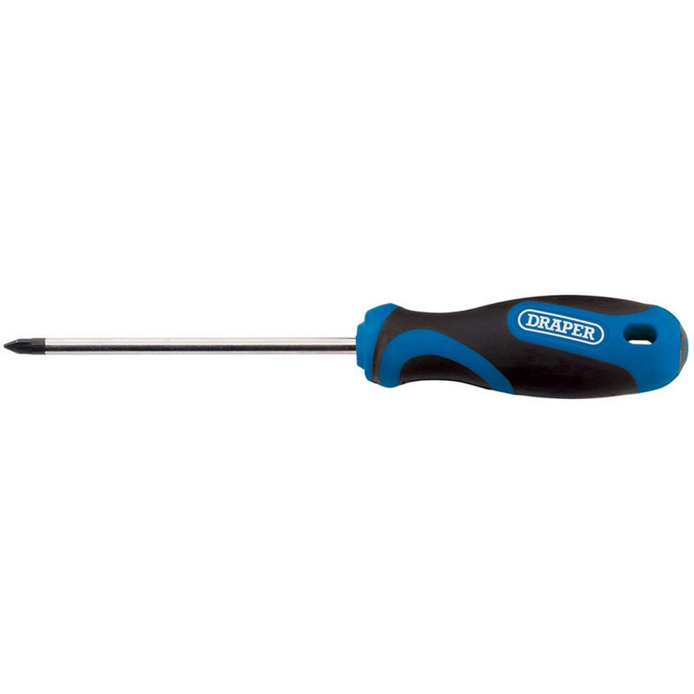 Draper 48931 865CS Number 1 Cross Slot Screwdriver with Soft Grip Handle, 75mm