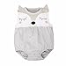 Romper , FEITONG Newborn Baby Girls Boys Teddy Leotard Jumpsuits Romper (18 Months, Gray)