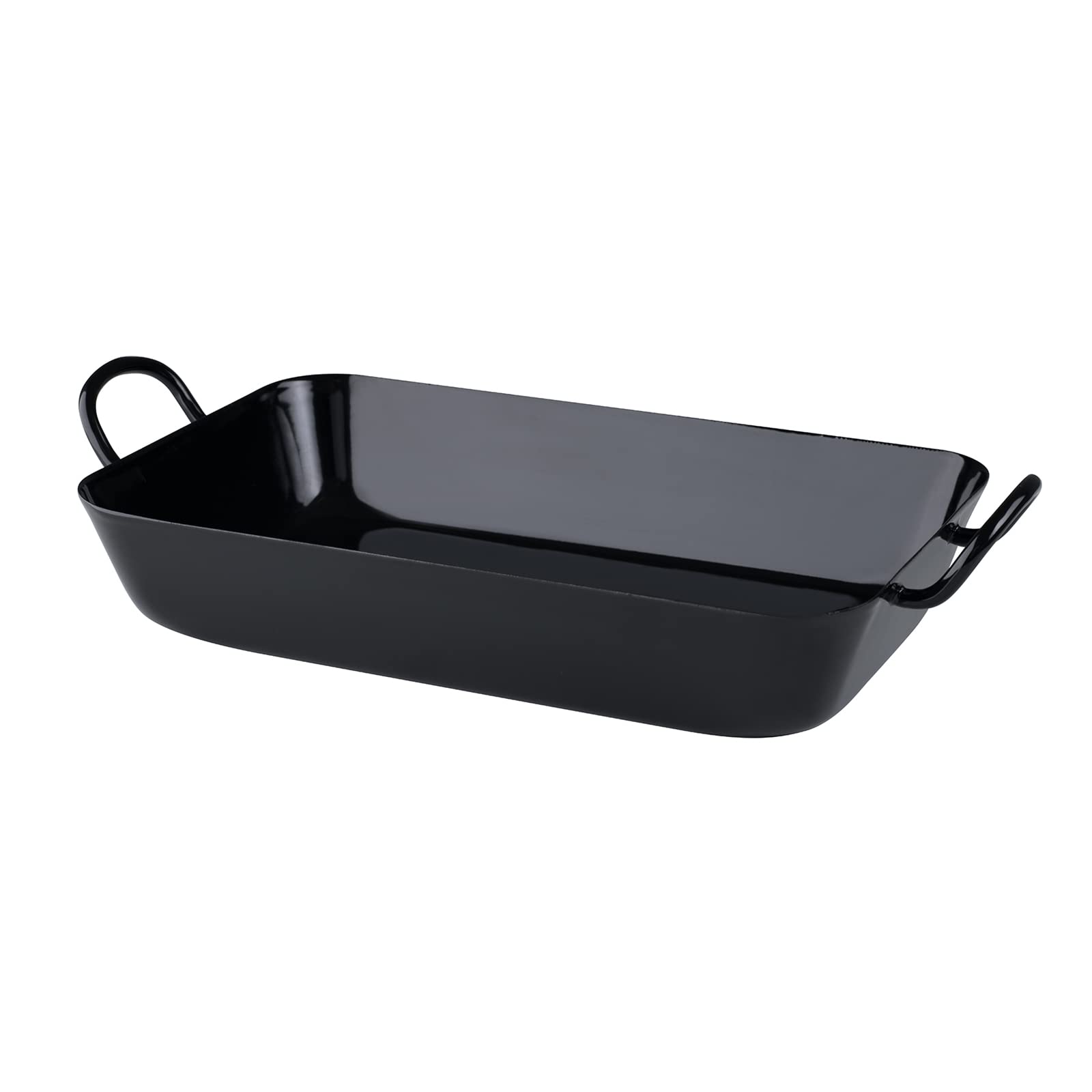 Riess, Oma's 0451-022 Frying Pan 29/18 Classic Black Enamel 29 x 18 cm Height 8.8 cm Black Enamel Induction