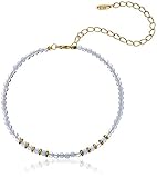 Ettika Still Surprise You Opal and Gold-Plated Brass Choker Necklace, 11" + 5" Extender