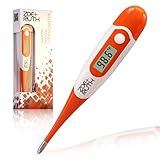 Baby Digital Thermometer - Rectal, Underarm & Oral, Best Clinical Fever Medical Thermometers by Zoe+Ruth. Accurate, Waterproof, Fast Quick Read Display - Temperature Monitor for Kids & Adults