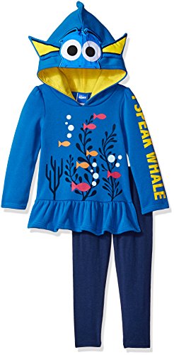 Disney Girls' 2 Piece Finding Dory Costume Hoodie and Legging Set