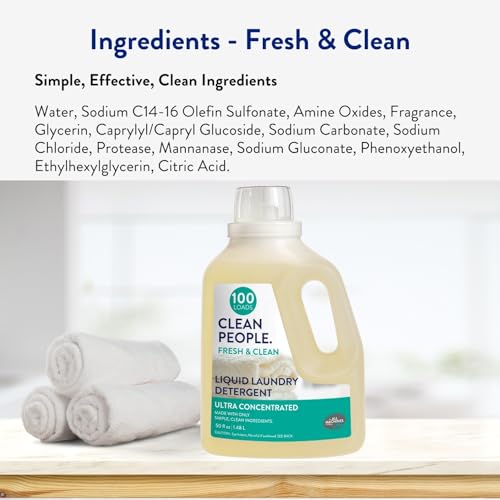 The Clean People Liquid Laundry Detergent - Recyclable Packaging, Stain Fighting - photo 12