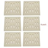 BBQ funland CR7501 (6-pack) Universal Ceramic Radiant Replacement for Select Gas Grill Models Bakers and Chefs, Fiesta, Grand Hall, Member's Mark, Sams & Turbo (8 x 7.25 inches)