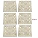 BBQ funland CR7501 (6-Pack) Universal Ceramic Radiant Replacement for Select Gas Grill Models Bakers and Chefs, Fiesta, Grand Hall, Member's Mark, SAMS & Turbo (8 x 7.25 inches)
