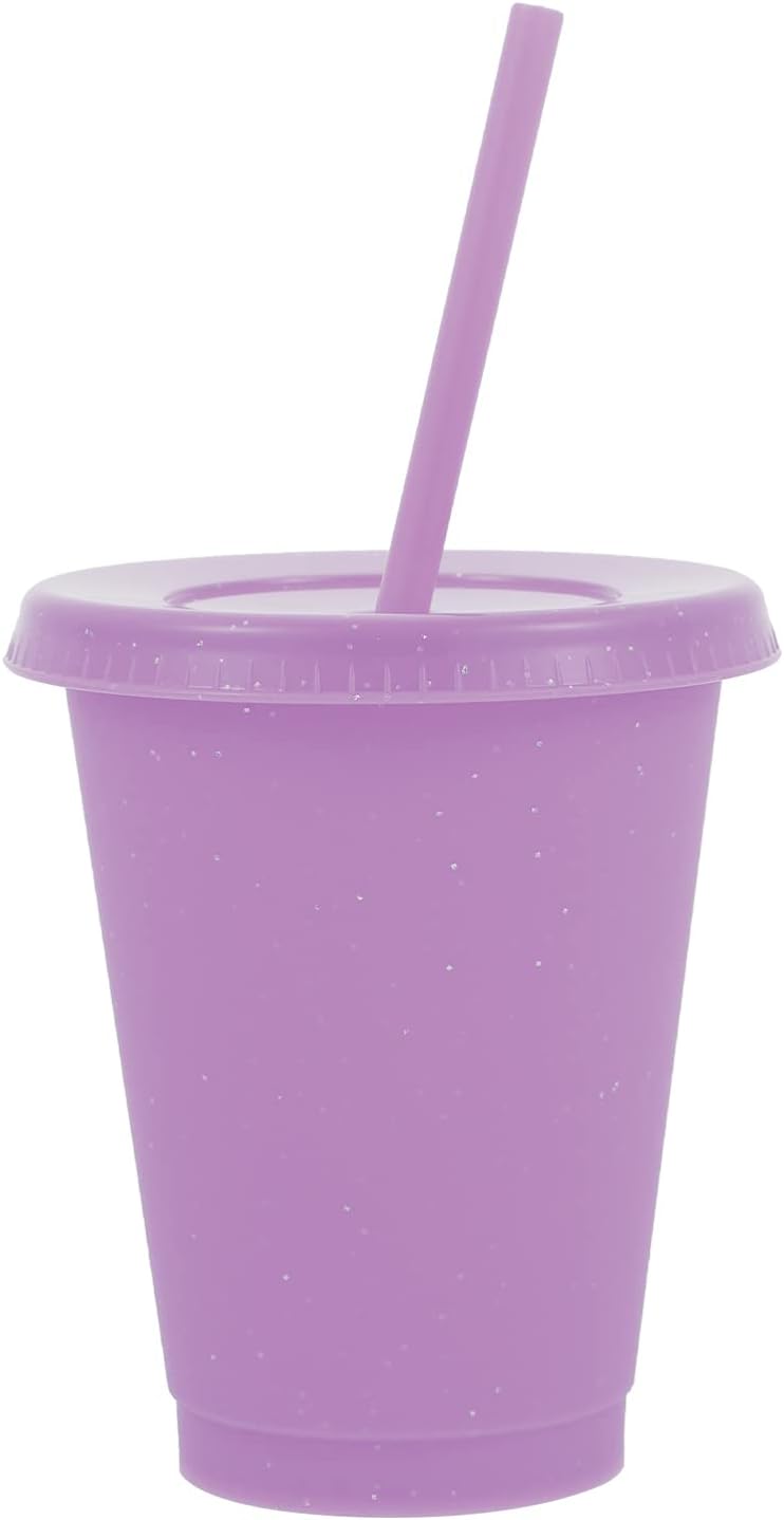 YARNOW Water Cup with Straw Plastic Sippy Cup Straw Cup Water Bottle Travel Beverage Cup