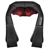 FITFIRST Shiatsu Neck Massager Shoulder Back Foot Massager with Shiatsu Kneading Massage and Heat Home and Travel Use