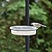 Water Dish and Birdbath Accessory for Backyard Bird Feeding Stations, Mounted Outdoor Watering Basin Bowl