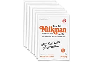 Milkman Low-Fat Milk - Instant Dry Milk Powder Packets - For Coffee, Baking, or Travel - Just Add Water, Makes One Quart - Classic, Natural Taste with the Kiss of Cream! (10 Pack)