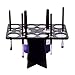 Hismith Tower Tree for Makeup Brushes and Nail Art Brushes,Acrylic Collapsible Air Drying Makeup Brushes Organizer