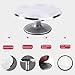 Ohuhu Aluminium Alloy Cake Turntable 12 Inch Revolving Rotating Cake Decorating Stand with Non-Slip Rubber Bottom