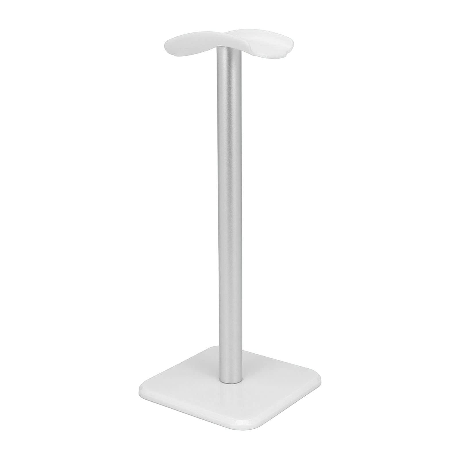 Vikye Headphone Stand,Desk Gaming Headset Holder with Non Slip Silicone Base,Universal Sturdy Metal Holder Suitable for All Earphone Accessories for Home Gaming Office (White)