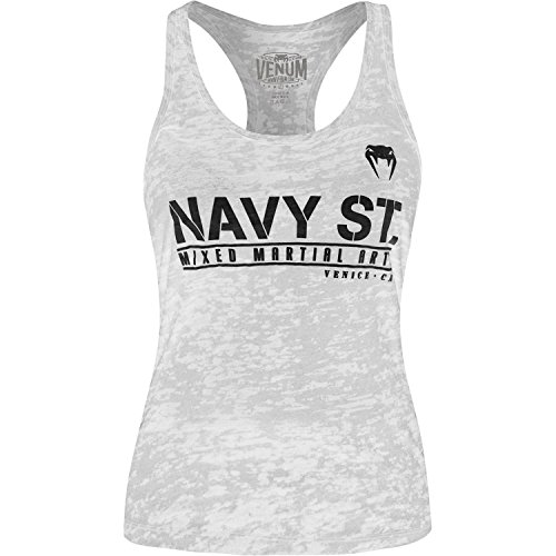 Venum Navy St Women's Tank Top, White/Black, Large