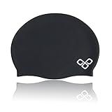 VITCHELO Waterproof Swim Cap Silicone. Best Silicone Swim Caps for Women With Short Hair, Swimming Cap for Men & Bathing Cap. Perfect Swimming Caps for Casual Use, Competition & Training
