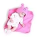 Pompon Realistic Baby Doll 16 Inch Real Life like Baby Dolls Reborn Baby Dolls Twins Dolls Realistic Newborn Dolls Girl and Boy 2 Pieces Dolls