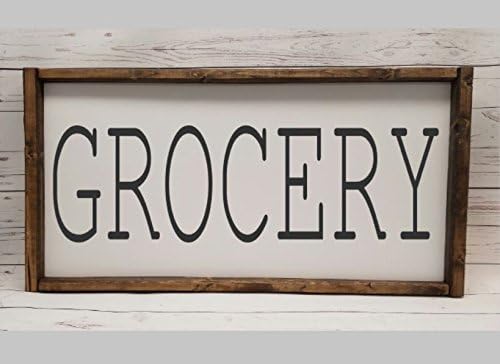 Grocery, Laundry, Kitchen, Welcome, Last Name, Wedding, Thankful, Blessed, family, gather sign options, Farmhouse style, chunky framed, handpainted TYPE