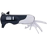Tiemahun Digital Tire Pressure Gauge Backlit LCD Display with LED Flashlight Emergency Rescue Tool, Safety Hammer, Seatbelt Cutter, Screwdriver, Knife, Bottle Opener for Car Truck Bicycle 206FS