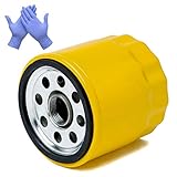 HOODELL 52 050 02 Oil Filter with Gloves, Pro Performance for Kohler 52 050 02 S, Briggs Stratton 491056, Cub Cadet LTX 1040, Lawn Mower/Tractor Extend Life Series Oil Filter