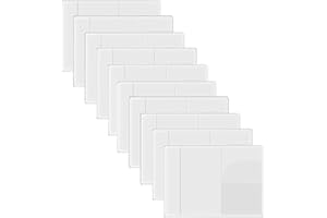 MEISO 10Pcs Clear Waterproof Passport Cover,Slim Travel Document Holder with Credit Card Slots, Durable & Transparent Passpor