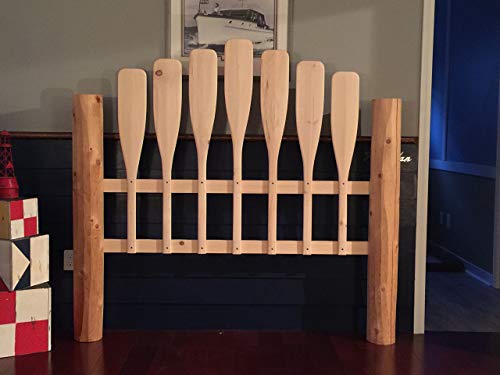 Nautical Full Unfinished Headboard Paddle Headboard Cottage Headboard Coastal Headboard Cabin Headboard Log Headboard Home Decor Lives