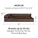 Furhaven Pet Dog Bed | Deluxe Orthopedic Plush Faux Fur & Velvet L Shaped Chaise Lounge Living Room Corner Couch Pet Bed w/ Removable Cover for Dogs & Cats, Sable Brown, Mediumthumb 2
