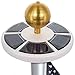HiMo Solar Power Flag Pole Light With 26 Flag LED Downlights, Auto On/Off and Waterproof for Most 15 to 25 Ft Flag Pole Night Lighting Eco-Friendly Figurine Lights