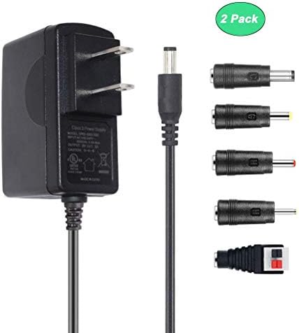 9V 1.5A 1500mA AC Adapter Switching Power Supply, 13.5W Wall Transformer Charger for Arduino UNO R3, Schwinn Bike, Crosley Cruiser Record Player, with UL Certificate. (2 Pack)