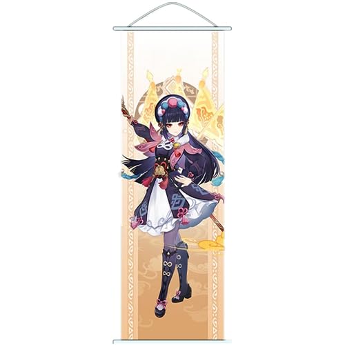 Flyshun Furina Wall Scroll Poster,Hanging Wall Art