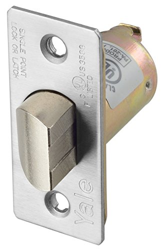 Yale MCP238 PLLTCH 2-3/8 X 626 Latch Bolt, Plain Latching, 2 3/8" Backset, 626 Satin Chrome