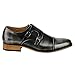 Beston EA28 Men's Double Monk Strap Slip On Dress Shoes